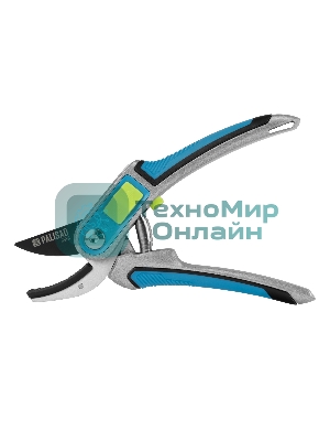 Секатор с наковальней Palisad LUXE 215 мм, регулировка захвата, трехкомпонентные рукоятки