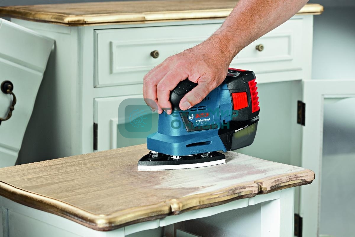 Вибрационная шлифовальная машина Bosch GSS 18V-10 соло (0.601.9D0.200) без акб и зу 18В