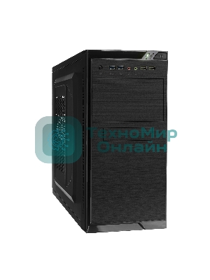 Компьютерный корпус Minitower ExeGate QA-412U Black, mATX, (XP450, Black, 120мм), 2хUSB+2хUSB 3.0, Audio