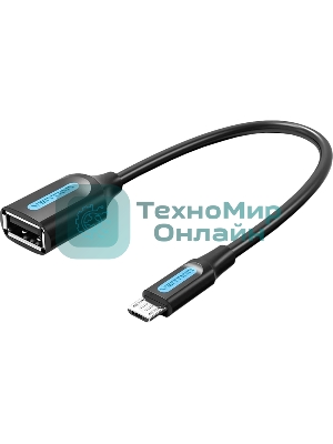 Адаптер переходник Vention OTG USB 2.0 AF/micro B 5pin - 0.15м