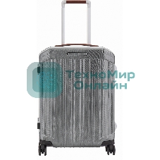 Чемодан Piquadro PQ-LM (BV4425PQLM/NCU) 40x55x20см 37л. 3.46кг. поликарбонат/натур.кожа темно-серый