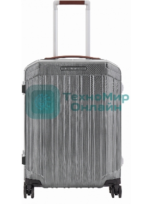 Чемодан Piquadro PQ-LM (BV4425PQLM/NCU) 40x55x20см 37л. 3.46кг. поликарбонат/натур.кожа темно-серый