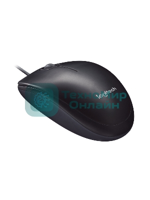 Мышь проводная Logitech M90 черный/серый, 1000 dpi, USB, кнопки - 3