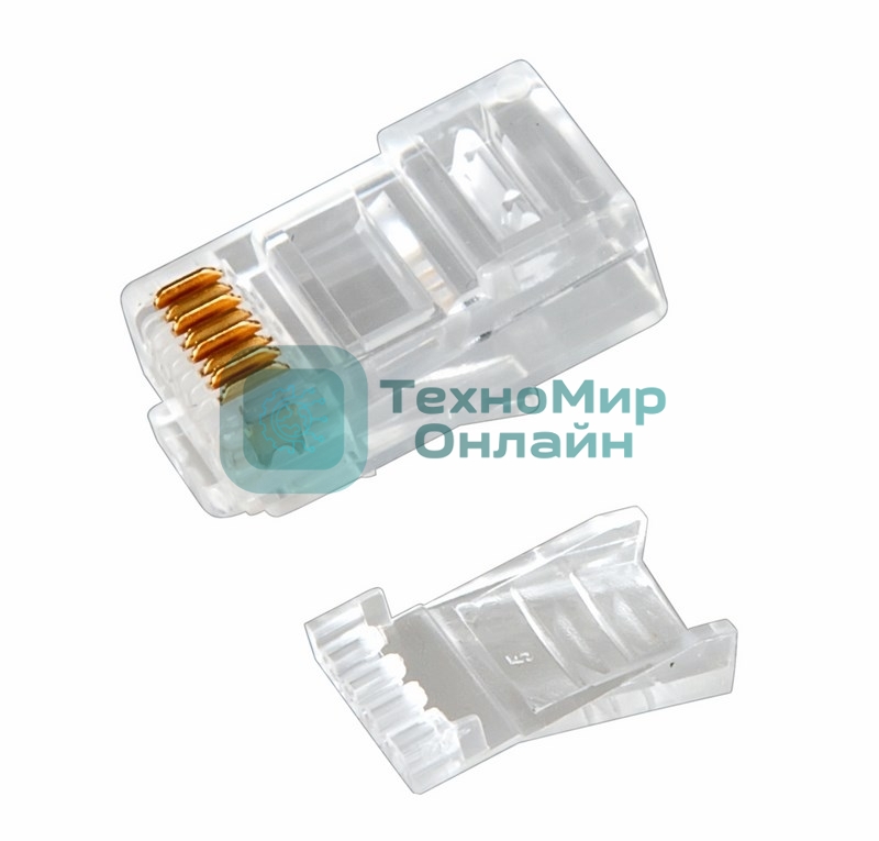 Разъем Rexant RJ-45(8P8C) под витую пару, UTP, категория 6, с вставкой