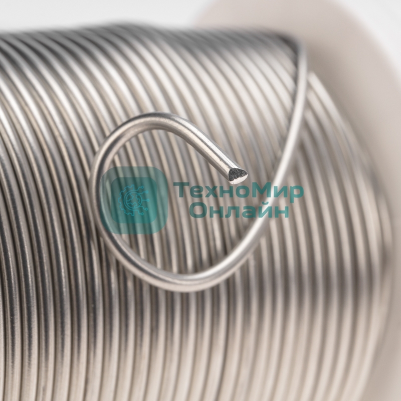 Припой Rexant ПОМ-3, 500г, Ø2мм, (олово 97%, медь 3%), бессвинцовый, ГОСТ 21931-76, катушка