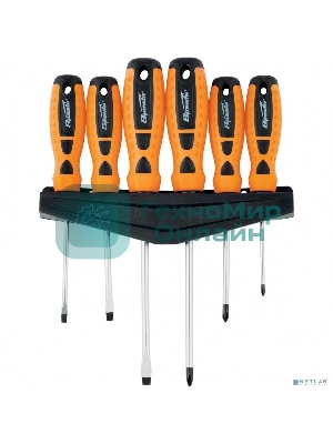 Набор отверток Sparta 11782''point'' crv двухкомпонентные рукоятки 6 шт