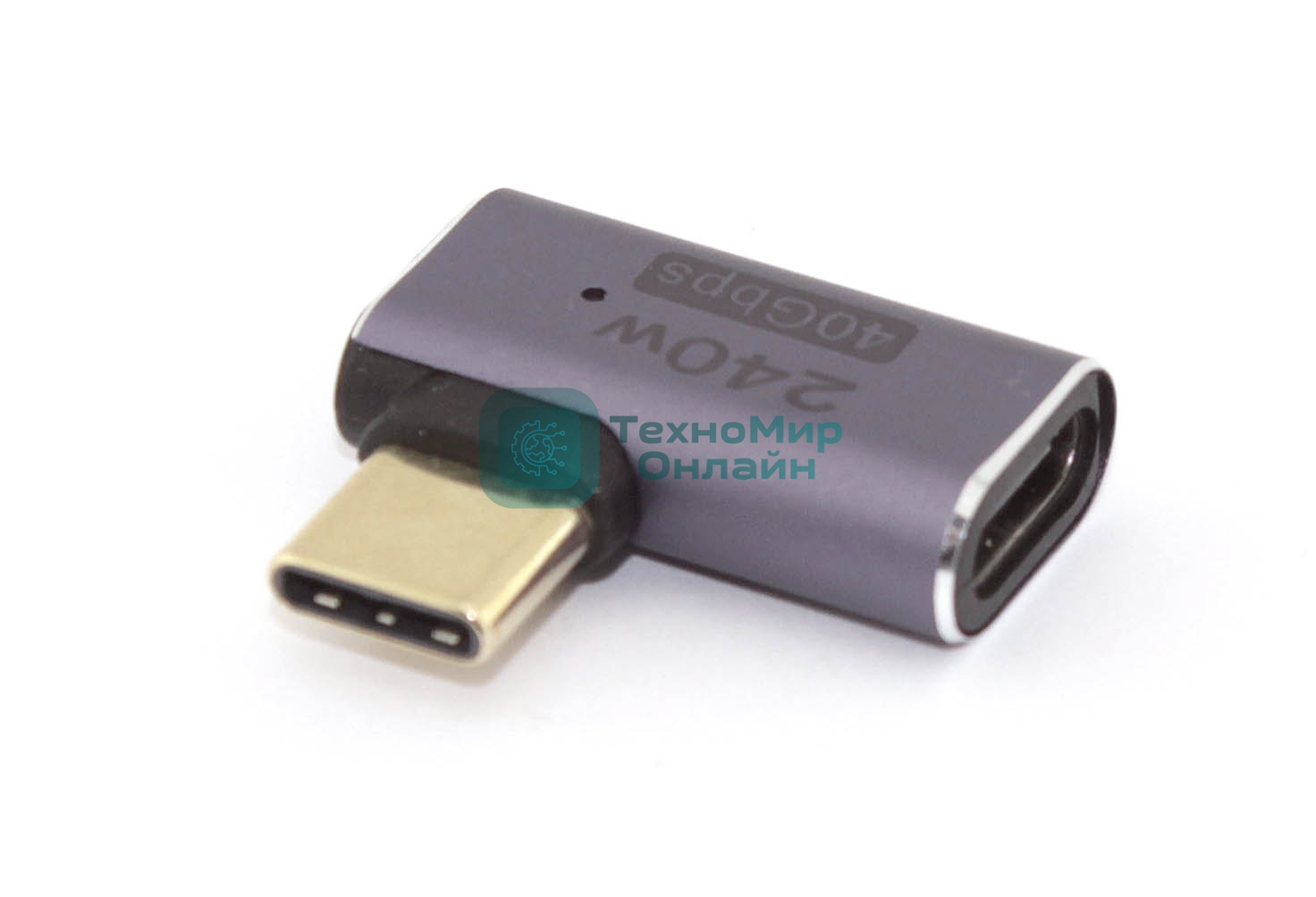 Переходник USB 4 Type-C угловой тип 2