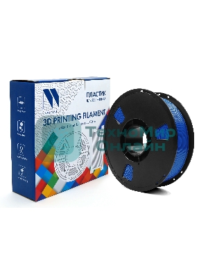 Филамент NV PRINT TPU Silk Blue для 3D печати диаметр 1.75мм 330 метров масса 1 кг