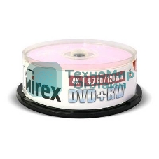 Диск DVD+RW Mirex 4.7 Gb, 4x, Cake Box (10), (10/300)