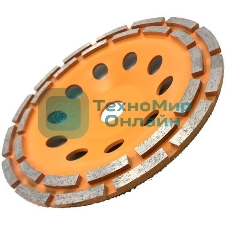 Чашка алмазная зачистная 125мм двухрядная Вихрь 73/10/3/6