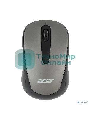 Мышь беспроводная Acer OMR134 серый, 1000 dpi, радиоканал, USB, кнопки - 3