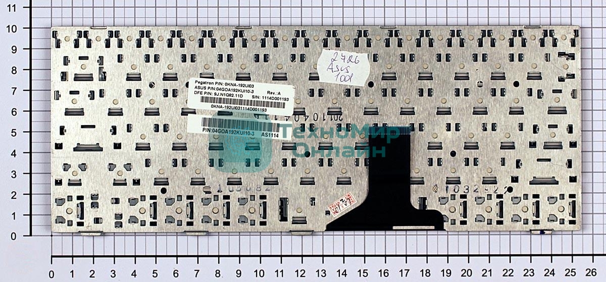 Клавиатура для ноутбука Asus Eee PC 1005HA 1008HA 1001HA 1001px черная