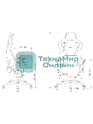Кресло игровое Knight TITAN черный ромбик эко.кожа с подголов. крестовина металл