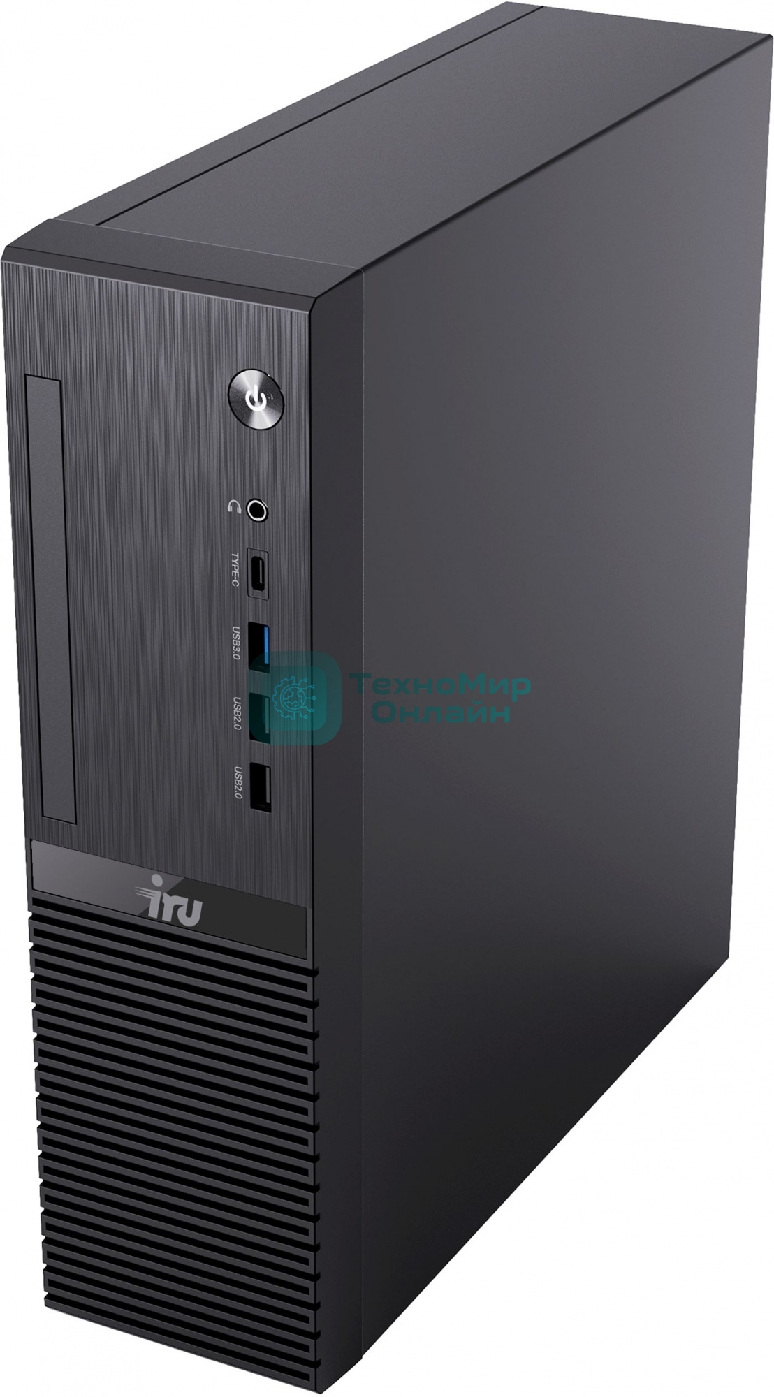 Компьютер IRU 310SC SFF i3 12100 (3.3) 16Gb SSD 256Gb UHDG 730 Win 11Pro GbitEth 200W черный (1969056)