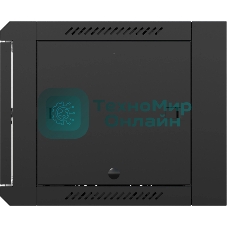 Шкаф коммутационный NTSS NTSS-W12U6060GS-BL настенный 12U 570x600мм пер.дв.стекл 60кг черный 500мм 27кг 220град. 635мм IP20 сталь