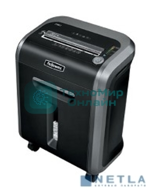 Шредер Fellowes 79Ci. (14 листов), 23 литра, 3,9х38 мм (класс 3), 100%Jam Proof, уничтожает: скобы/скрепки/карты/CD