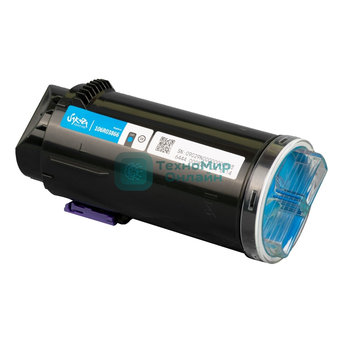 Картридж лазерный Sakura 106R03866 для Xerox Phaser VersaLink C500dn/C500n, C505S/C505X, голубой, 9 000 к.