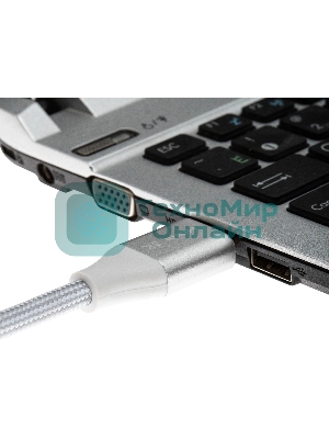 Кабель аудио-видео Cactus CS-HDMI.2.1-3 HDMI (m)/HDMI (m) 3м. позолоченные контакты серебристый