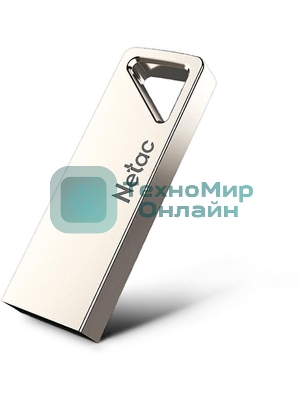 Флешка USB Netac U326 (NT03U326N-016G-20PN), 16Gb, USB 2.0, R/W 50/15, серебристый