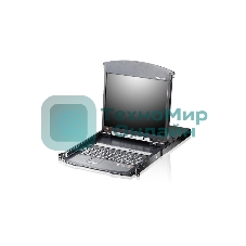Коммутаторы консоли ATEN 8P CAT5 HIGH DENSITY DUAL RAIL LCD 19INCH OVER IP