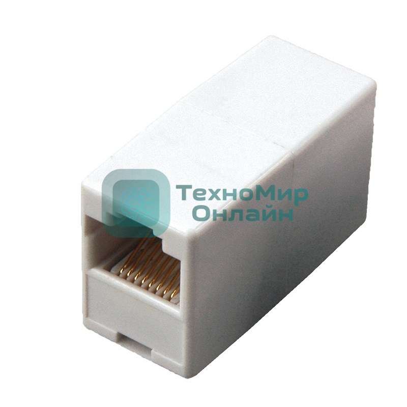 Проходной адаптер Rexant, RJ-45(8P-8C), UTP неэкранированный, категория 5e, (гнездо-гнездо)