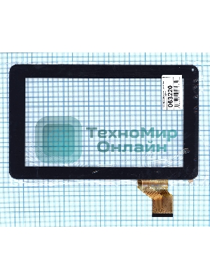 Сенсорное стекло (тачскрин) DHS JD-FPC-090-09 FHX черное