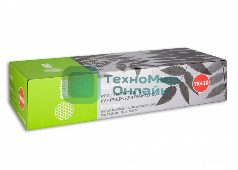 Картридж лазерный Cactus CS-TK420 черный (15000 стр.) для Kyocera Mita KM 1620/1635/1650/2020