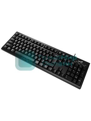 Клавиатура проводная Wired multimedia keyboard Genius SmartKB-100, USB, 104 buttons + SmartGenius button, 12 programable keys, App support, classic form, cable 1.5 m., black color