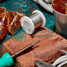 Припой Rexant ПОМ-3, 100г, Ø2мм, (олово 97%, медь 3%), бессвинцовый, ГОСТ 21931-76, катушка