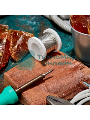 Припой Rexant ПОМ-3, 100г, Ø2мм, (олово 97%, медь 3%), бессвинцовый, ГОСТ 21931-76, катушка