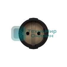 Розетка разборная Rexant без з/к 10А черная