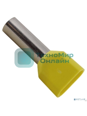 Наконечник-гильза изол. НГИ2 1.0-10 жел. (уп. 100 шт) IEK UTE10-D2-3-100