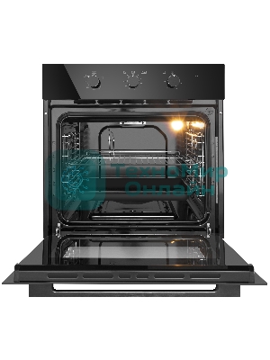 Шкаф духовой газовый с электрическим грилем Maunfeld MOGS703B2, встраиваемый