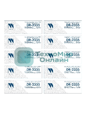 Блок фотобарабана NVP совместимый NV-DR-2335-SET10 для Brother HL-L2300DR/ HL-L2340DWR/ HL-L2360DNR/ HL-L2365DWR/ DCP-L2500DR/ DCP-L2520DWR/ DCP-L2540DNR/ DCP-L2560DWR/ MFC-L2700DWR/ MFC-L2720DWR/ MFC-L2740DWR (12000k) (10 шт)