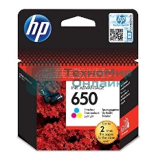 Картридж струйный HP 650 CZ102AE многоцветный для HP DJ IA 2515/2516 (200 стр.)
