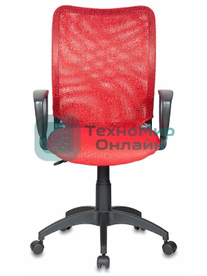 Кресло Бюрократ Ch-599/R/TW-97N красный, сетка, 120 кг, механизм качания