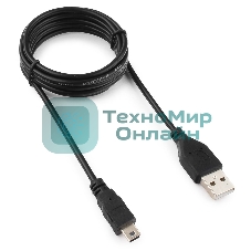 Кабель Гарнизон Кабель USB 2.0, AM/miniBM 5P, 1.8м, пакет (GCC-USB2-AM5P-1.8M)