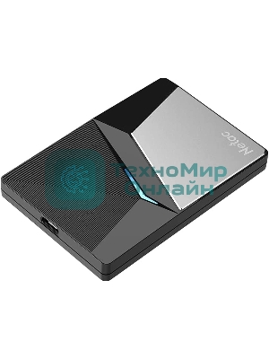 Внешний SSD Netac Z7S, 120 Gb, USB 3.2 Gen 2 Type-C, R/W 550/480, черный