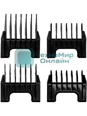 Набор для стрижки Galaxy Line GL 4155, черный с серебристым, лезвия из японской нержавеющей стали, индикатор работы и заряда, время непрерывной работы 45 мин, 4 насадки–расчески (3, 6, 9, 12 мм), эргономичный дизайн