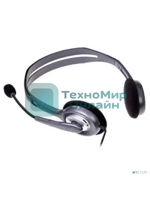 Гарнитура проводная Logitech Headset H110 grey (981-000472/981-000271)