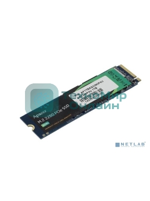 Накопитель SSD Apacer AS2280P4U, 1Tb, M.2 2280, PCIe 3.0 x4, NVMe, R/W 3500/3000