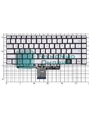 Клавиатура для ноутбука HP Envy 14-EB серебро