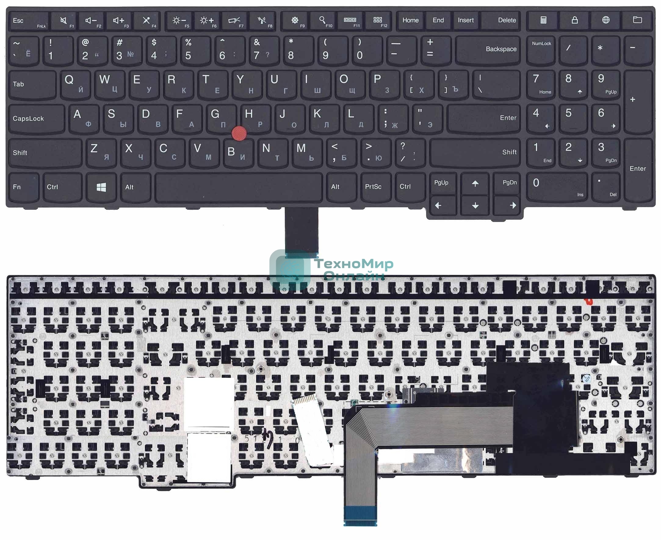 Клавиатура для ноутбука Lenovo Thinkpad Edge E550 E550C E555 E560 E565 черная