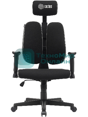 Кресло Cactus CS-CHR-MC03-BKGY черный, сетка