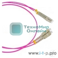 Патч-корд Hyperline FC-D2-504-LC/PR-LC/PR-H-2M-LSZH-MG Патч-корд волоконно-оптический (шнур) MM 50/125(OM4), LC-LC, duplex, LSZH, 2 м