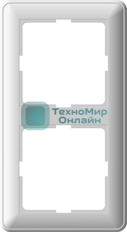 Рамка 2-м W59 белый SchE KD-2-18 (КД-2-18)