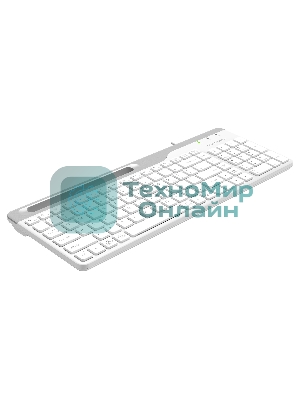 Клавиатура проводная A4Tech Fstyler FK25, USB, белый/серый