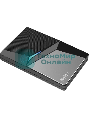 Внешний SSD Netac Z7S, 120 Gb, USB 3.2 Gen 2 Type-C, R/W 550/480, черный