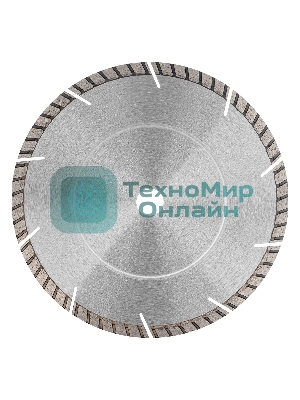 Диск алмазный Gross ф230х22,2 мм, турбо-сегментный, сухое резание