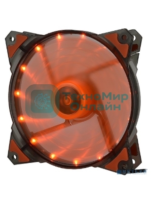 Вентилятор для корпуса Crown CMCF-12025S-1223 черный/оранжевый, 120 мм, 1650 об/мин, 28 дБ, 3 pin